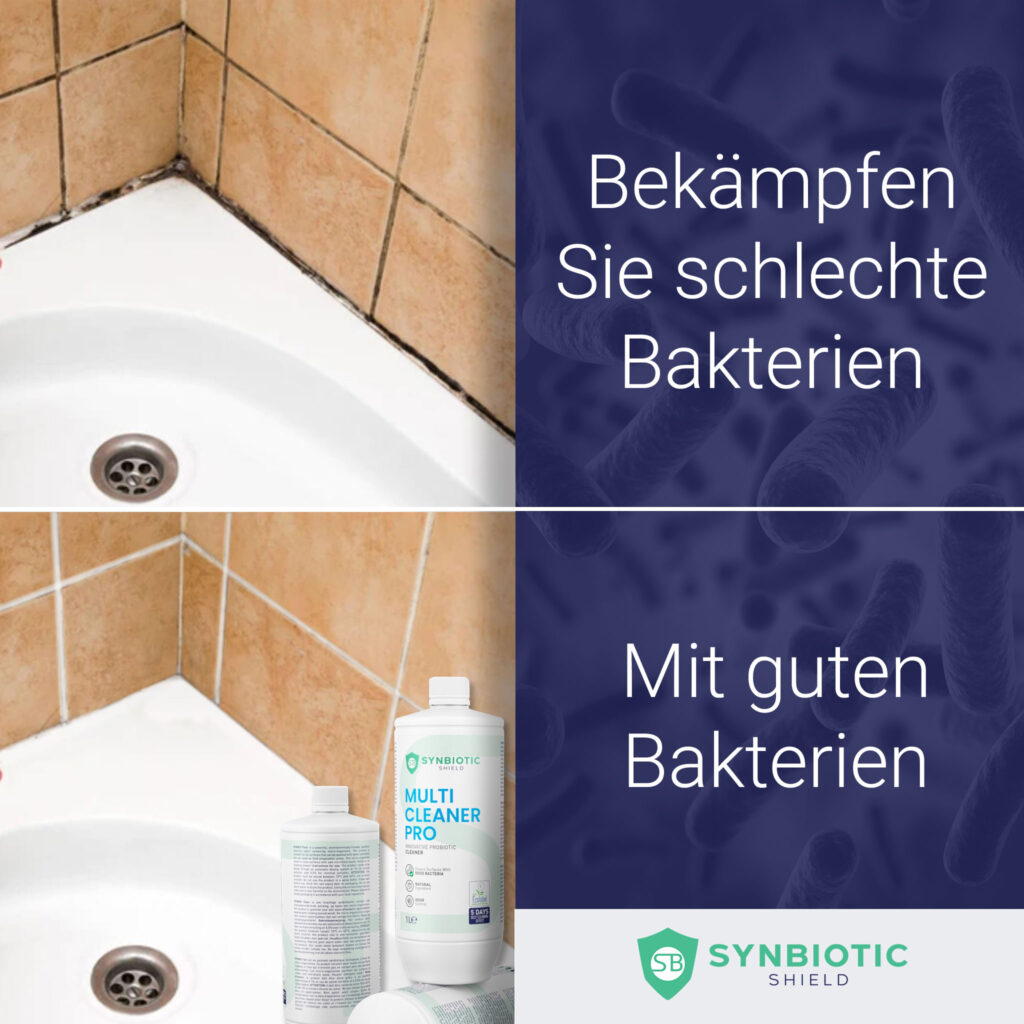 Schwarze Fugen im Bad reinigen: Reinigungsmittel gegen Schimmel in den Fliesenfugen